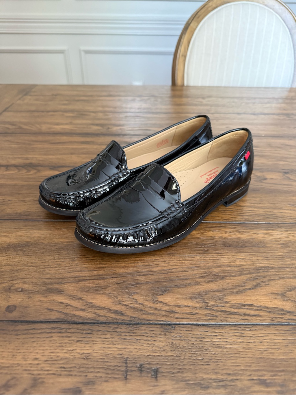 Marc Joseph Black Patent Leather Loafers